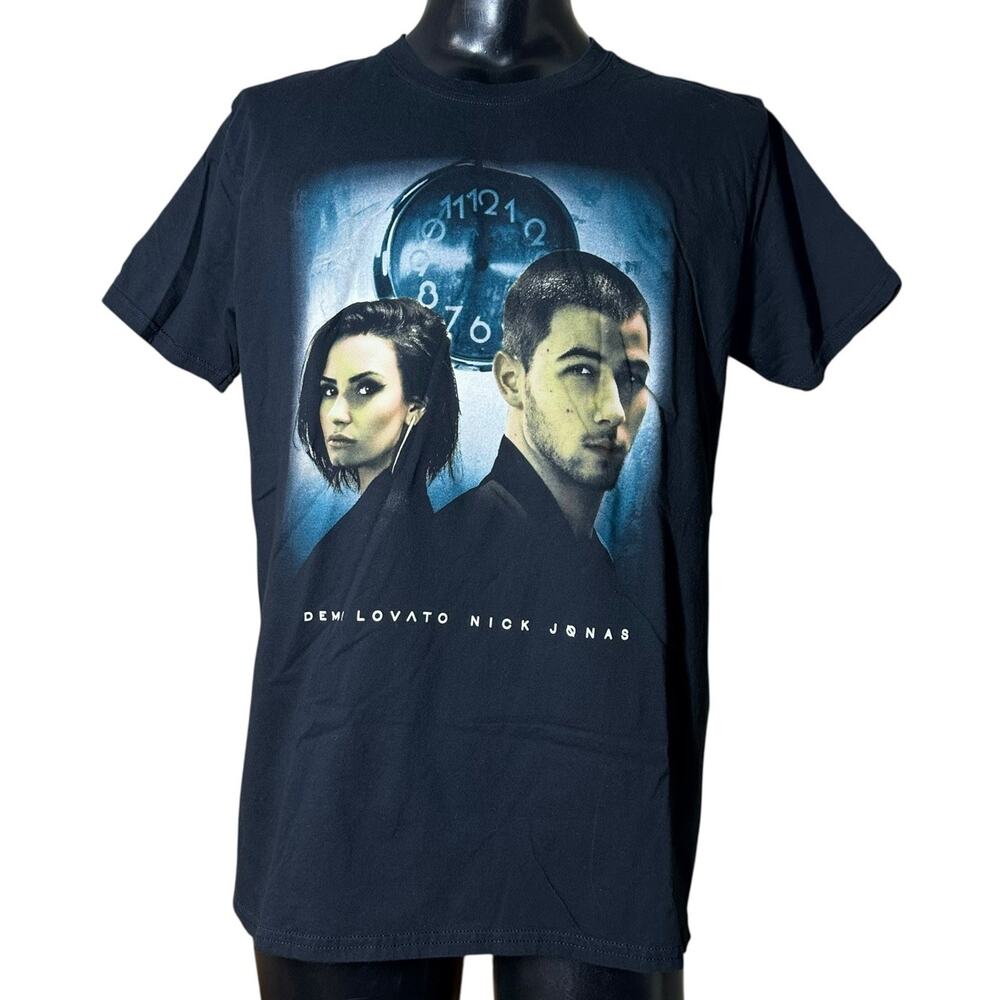Demi‎ Lovato & Nick Jonas Future Now 2016 Concert Tour T-Shirt Black Size XL